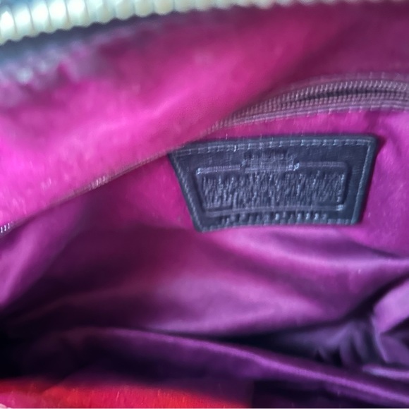 Coach 💕HP💕Madison Abigail op art black silver Big C bag - Picture 11 of 11